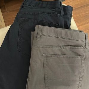 Set of 2 Bonobos - 32x32 5 pocket pant - Tailored Fit - Navy & Light Gray